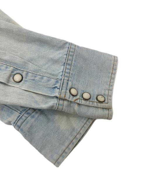 WACKO MARIA（ワコマリア）WACKO MARIA (ワコマリア) デニムワッペンシャツ ブルー サイズ:Sの古着・服飾アイテム