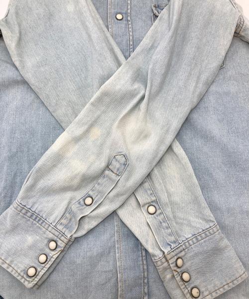 WACKO MARIA（ワコマリア）WACKO MARIA (ワコマリア) デニムワッペンシャツ ブルー サイズ:Sの古着・服飾アイテム