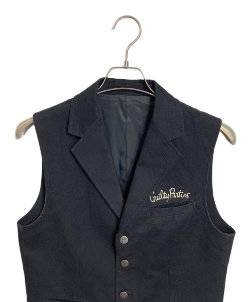 WACKO MARIA（ワコマリア）WACKO MARIA (ワコマリア) アンコンベルト ツイルベスト ブラック サイズ:Mの古着・服飾アイテム