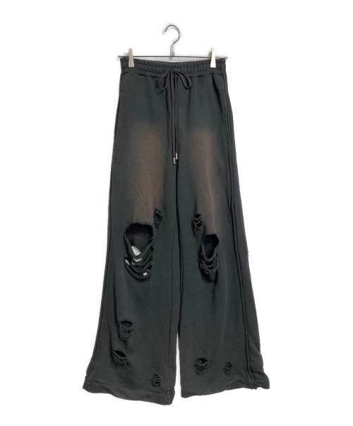 MAISON SPECIAL（メゾンスペシャル）MAISON SPECIAL (メゾンスペシャル) Sweat Distressed Wide Pants ワイドパンツ グレー サイズ:36の古着・服飾アイテム
