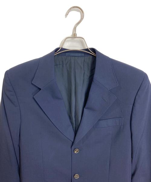 Yves Saint Laurent（イヴサンローラン）Yves Saint Laurent (イヴサンローラン) ライナーYSL刺繍テーラードジャケット ネイビー サイズ:46の古着・服飾アイテム