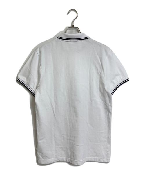 MONCLER（モンクレール）MONCLER (モンクレール) ポロシャツ ホワイト サイズ:Mの古着・服飾アイテム