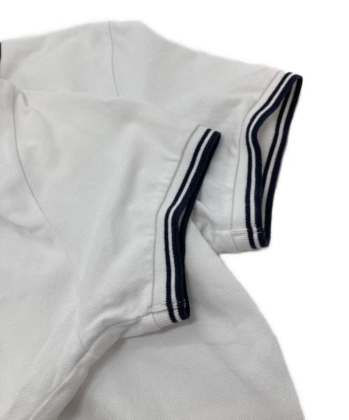 MONCLER（モンクレール）MONCLER (モンクレール) ポロシャツ ホワイト サイズ:Mの古着・服飾アイテム