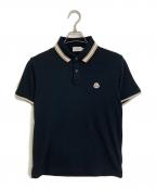 MONCLERモンクレール）の古着「ロゴワッペンポロシャツ」｜ブラック