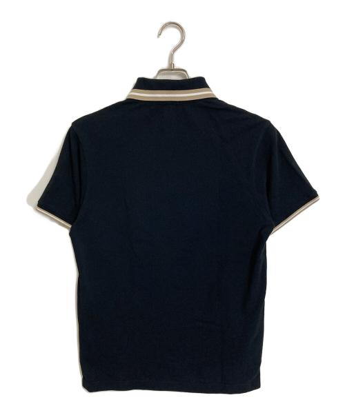 MONCLER（モンクレール）MONCLER (モンクレール) ロゴワッペンポロシャツ ブラック サイズ:Mの古着・服飾アイテム