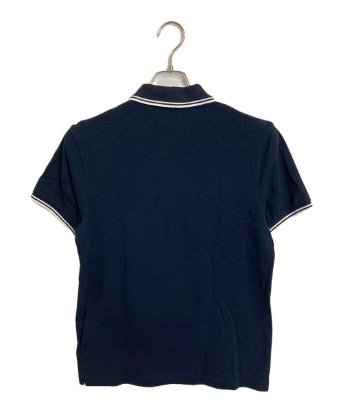 MONCLER（モンクレール）MONCLER (モンクレール) ロゴワッペンポロシャツ ネイビー サイズ:Mの古着・服飾アイテム