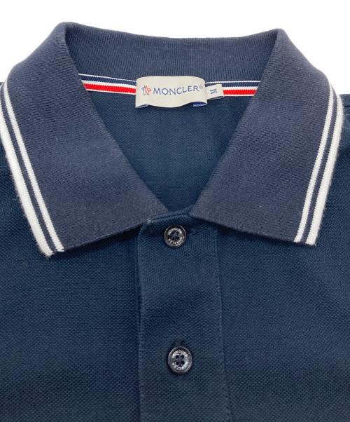 MONCLER（モンクレール）MONCLER (モンクレール) ロゴワッペンポロシャツ ネイビー サイズ:Mの古着・服飾アイテム