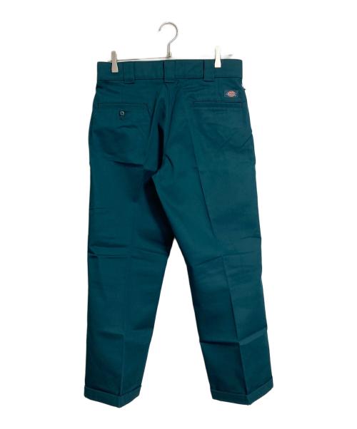 Dickies（ディッキーズ）Dickies (ディッキーズ) レギュラーフィット カフス ワークパンツ　タグ付き グリーン サイズ:W32 L27の古着・服飾アイテム