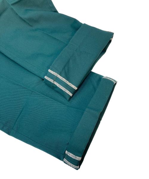 Dickies（ディッキーズ）Dickies (ディッキーズ) レギュラーフィット カフス ワークパンツ　タグ付き グリーン サイズ:W32 L27の古着・服飾アイテム