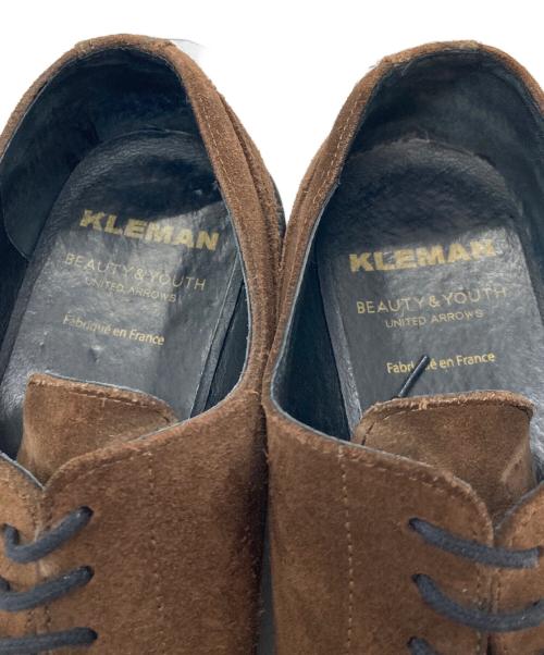 KLEMAN（クレマン）KLEMAN (クレマン) BEAUTY&YOUTH (ビューティーアンドユース) スウェードシューズ　レザーシューズ ブラウン サイズ:40の古着・服飾アイテム