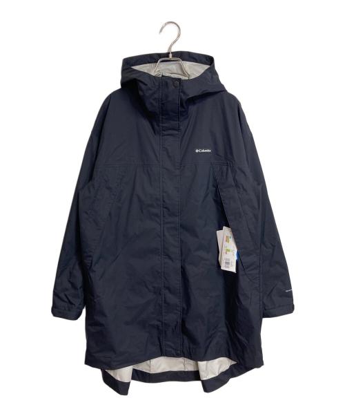 Columbia（コロンビア）Columbia (コロンビア) ウィメンズジプシーバーズIIロングジャケット レインコート　W Gypsy Birds  II Long Jacket ブラック サイズ:Lの古着・服飾アイテム