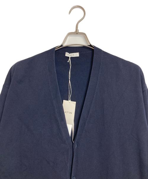 ATON（エイトン）ATON (エイトン) スタンダードカーディガン　コットンカーディガン ネイビー サイズ:06の古着・服飾アイテム