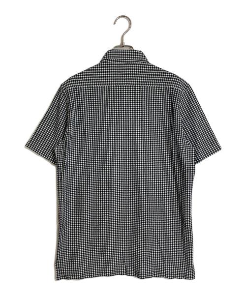 LACOSTE（ラコステ）LACOSTE (ラコステ) クールマックスブレンドジャガード半袖ポロシャツ　ギンガム ブラック×ホワイト サイズ:Mの古着・服飾アイテム