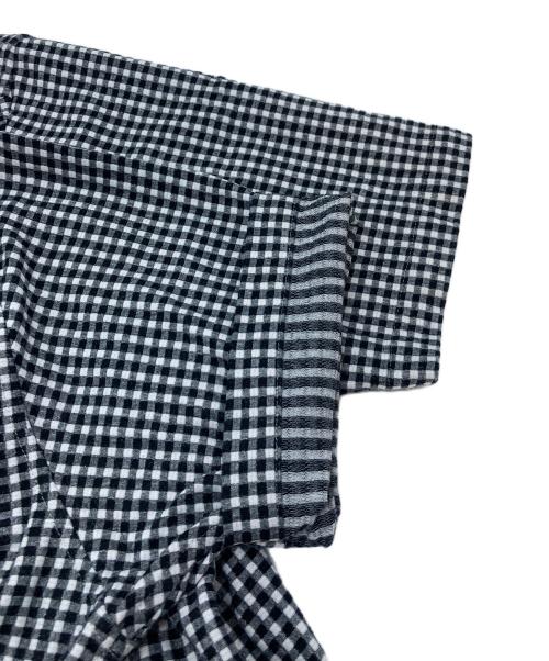 LACOSTE（ラコステ）LACOSTE (ラコステ) クールマックスブレンドジャガード半袖ポロシャツ　ギンガム ブラック×ホワイト サイズ:Mの古着・服飾アイテム