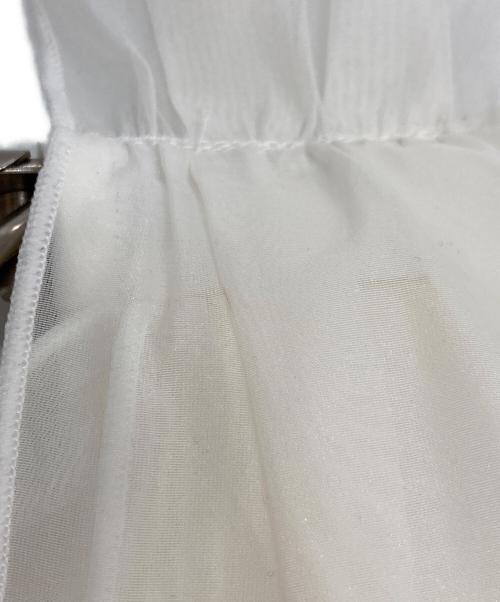 Snidel（スナイデル）Snidel (スナイデル) ウエストシャーリングリボンカットプルオーバー ホワイト サイズ:Fの古着・服飾アイテム