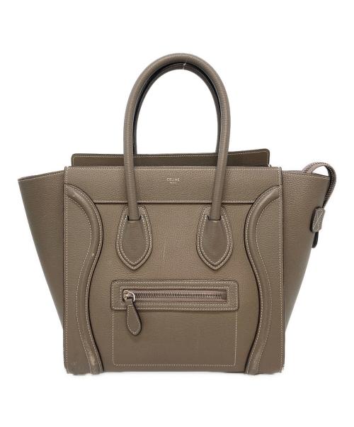 CELINE（セリーヌ）CELINE (セリーヌ) ハンドバッグ　レザーバッグ　ラゲージ マイクロ　スリ スリ サイズ:実寸参照の古着・服飾アイテム