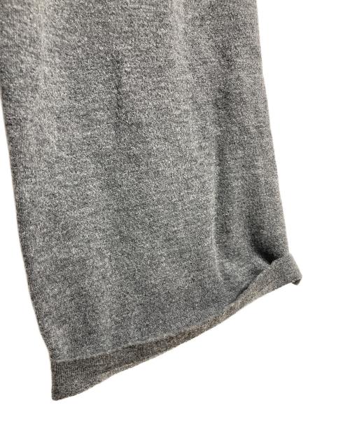 willfully（ウィルフリー）willfully (ウィルフリー) volume sleeve zip comfortable knit all-in-one　オールインワン　つなぎ　 グレー サイズ:FREEの古着・服飾アイテム