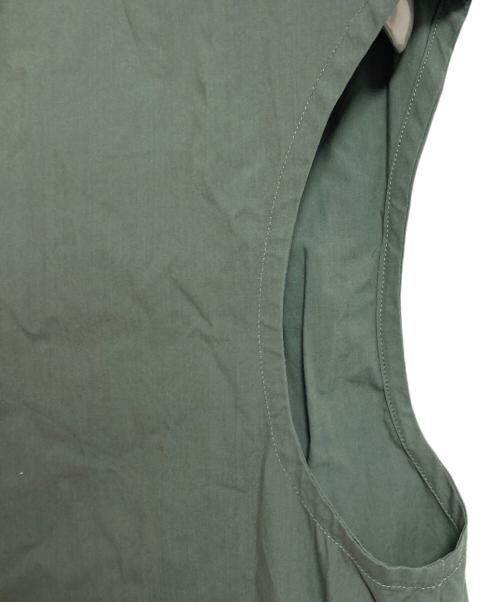 SCYE（サイ）SCYE (サイ) ノースリーブワンピース イタリアンカラードレス　ロングワンピース　日本製 グリーン サイズ:38の古着・服飾アイテム