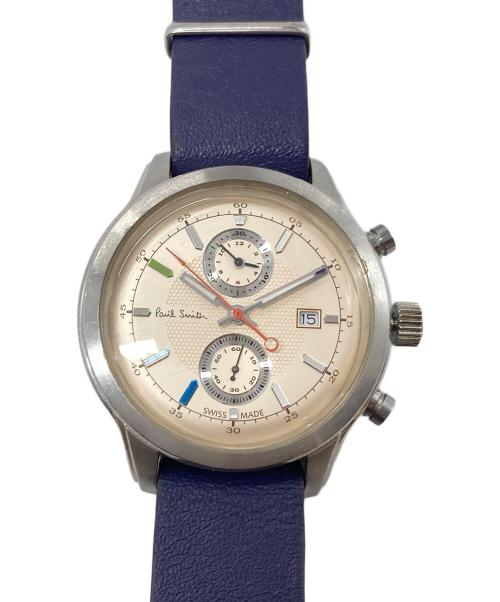 PAUL SMITH（ポールスミス）Paul Smith (ポールスミス) ケンブリッジアナログ腕時計　リストウォッチ ベージュ×ネイビー サイズ:実寸参照の古着・服飾アイテム