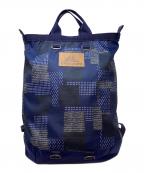 GREGORYグレゴリー）の古着「フラッシュデイ バックパック　パッチパーク柄　2WAY リュック　トートバッグ」｜インディゴパッチワーク