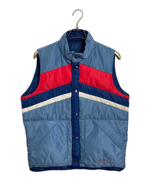 CAMEL（キャメル）CAMEL (キャメル) 【古着】リバーシブルダウンベスト　ダウンベスト ブルー×ネイビー サイズ:Lの古着・服飾アイテム