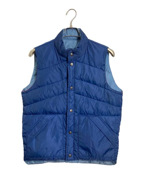 CAMEL（キャメル）CAMEL (キャメル) 【古着】リバーシブルダウンベスト　ダウンベスト ブルー×ネイビー サイズ:Lの古着・服飾アイテム