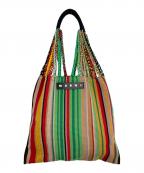 MARNIマルニ）の古着「ハンモックバッグ　マーケットバッグ　ハンドバッグ　トートバッグ　ストライプ」｜マルチカラー ラスタカラー