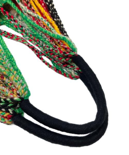 MARNI（マルニ）MARNI (マルニ) ハンモックバッグ　マーケットバッグ　ハンドバッグ　トートバッグ　ストライプ マルチカラー ラスタカラー サイズ:実寸参照の古着・服飾アイテム