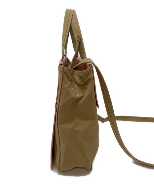 Acne studios（アクネ ストゥディオス）ACNE STUDIOS (アクネ ストゥディオス) ペイパリーナイロントートバッグ　ショルダーバッグ　ハンドバッグ ピンクベージュ サイズ:実寸参照の古着・服飾アイテム