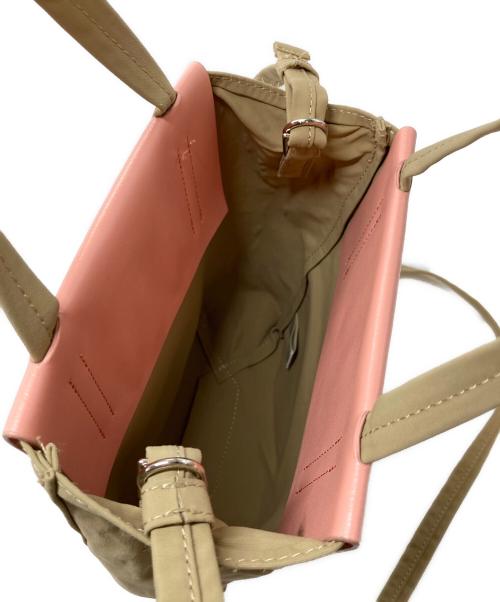 Acne studios（アクネ ストゥディオス）ACNE STUDIOS (アクネ ストゥディオス) ペイパリーナイロントートバッグ　ショルダーバッグ　ハンドバッグ ピンクベージュ サイズ:実寸参照の古着・服飾アイテム