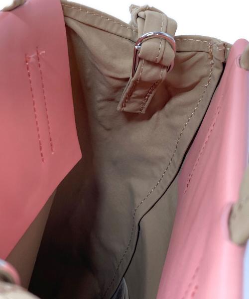 Acne studios（アクネ ストゥディオス）ACNE STUDIOS (アクネ ストゥディオス) ペイパリーナイロントートバッグ　ショルダーバッグ　ハンドバッグ ピンクベージュ サイズ:実寸参照の古着・服飾アイテム