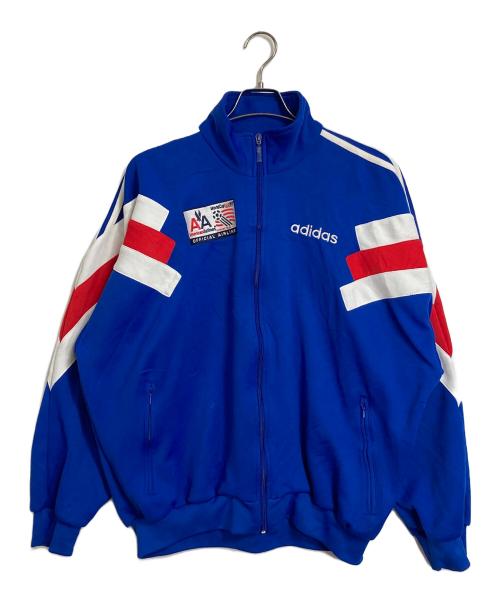 adidas（アディダス）adidas (アディダス) 【古着】90’Sトラックジャケット　 94年ワールドカップ　90年代 ブルー サイズ:Lの古着・服飾アイテム