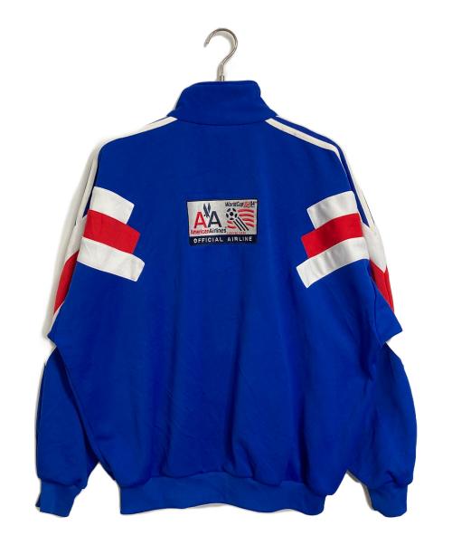 adidas（アディダス）adidas (アディダス) 【古着】90’Sトラックジャケット　 94年ワールドカップ　90年代 ブルー サイズ:Lの古着・服飾アイテム