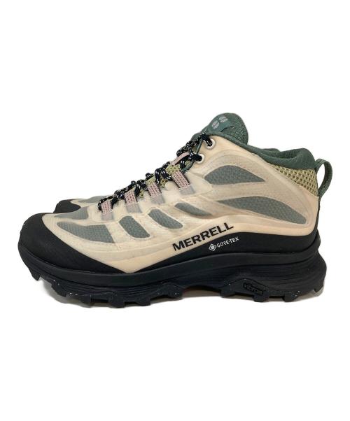 MERRELL（メレル）MERRELL (メレル) トレッキングシューズ　ユニセックス	GORE-TEX モアブ スピード ミッド GTX X SB グリーン×ピンク サイズ:UK5.5の古着・服飾アイテム
