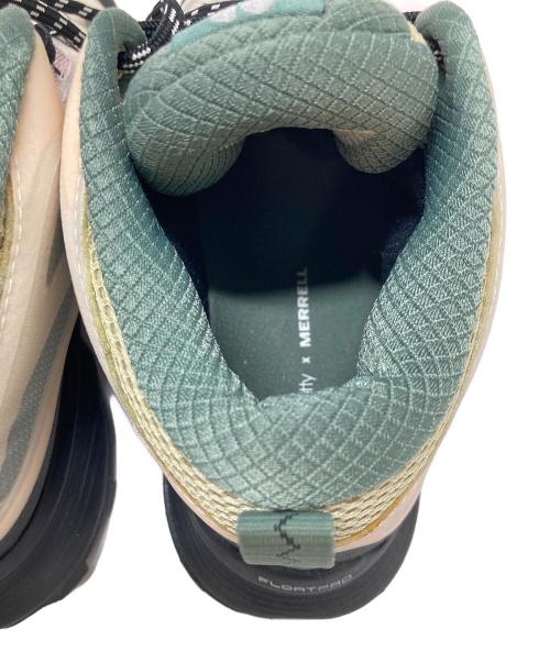 MERRELL（メレル）MERRELL (メレル) トレッキングシューズ　ユニセックス	GORE-TEX モアブ スピード ミッド GTX X SB グリーン×ピンク サイズ:UK5.5の古着・服飾アイテム