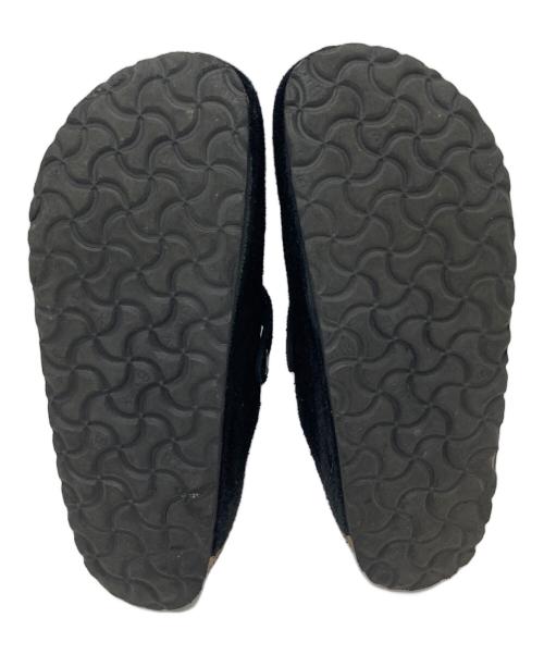 BIRKENSTOCK（ビルケンシュトック）BIRKENSTOCK (ビルケンシュトック) ボストン スウェードサボサンダル　	BOSTON SUEDE LEATHER ブラック サイズ:EU38の古着・服飾アイテム