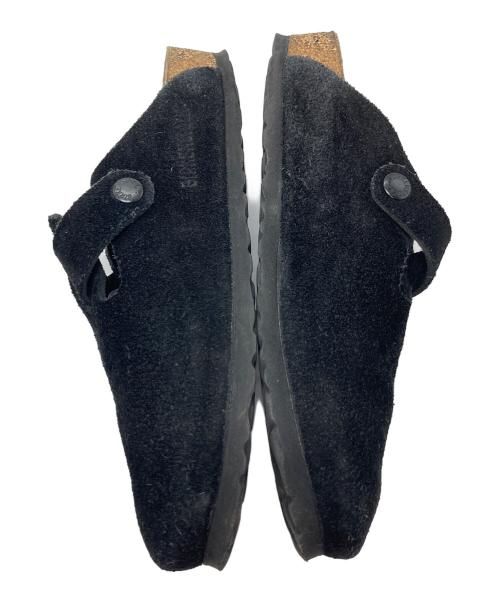 BIRKENSTOCK（ビルケンシュトック）BIRKENSTOCK (ビルケンシュトック) ボストン スウェードサボサンダル　	BOSTON SUEDE LEATHER ブラック サイズ:EU38の古着・服飾アイテム