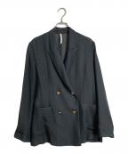 Dignite collierディニテ コリエ）の古着「メッシュダブルジャケット　サマージャケット　SS」｜グレー