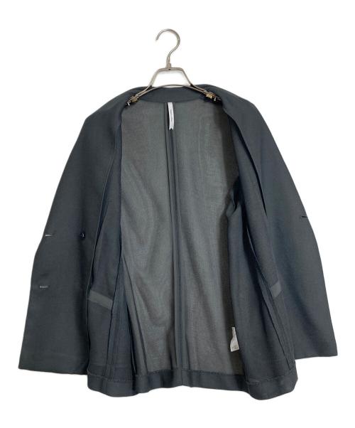 Dignite collier（ディニテ コリエ）Dignite collier (ディニテ コリエ) メッシュダブルジャケット　サマージャケット　SS グレー サイズ: FREEの古着・服飾アイテム