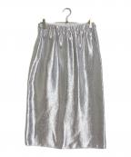 journal standard luxeジャーナルスタンダード ラックス）の古着「[FEB]スカート　ロングスカート　」｜シルバー