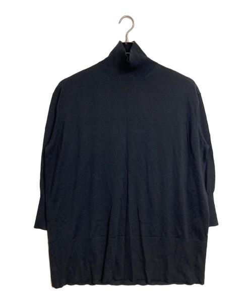 IENA（イエナ）IENA (イエナ) Grossy タートルネックロングプルオーバー　ウールニット　ロングニット　ワンピース ブラック サイズ:実寸参照の古着・服飾アイテム