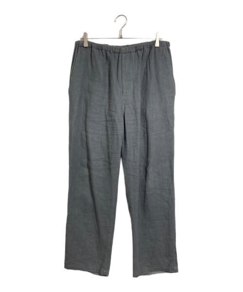 FOLL（フォル）FOLL (フォル) charcoal washed easy pants リネン混パンツ グレー サイズ:3の古着・服飾アイテム