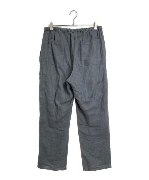FOLL（フォル）FOLL (フォル) charcoal washed easy pants リネン混パンツ グレー サイズ:3の古着・服飾アイテム