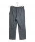 FOLL (フォル) charcoal washed easy pants リネン混パンツ グレー サイズ:3：7000円