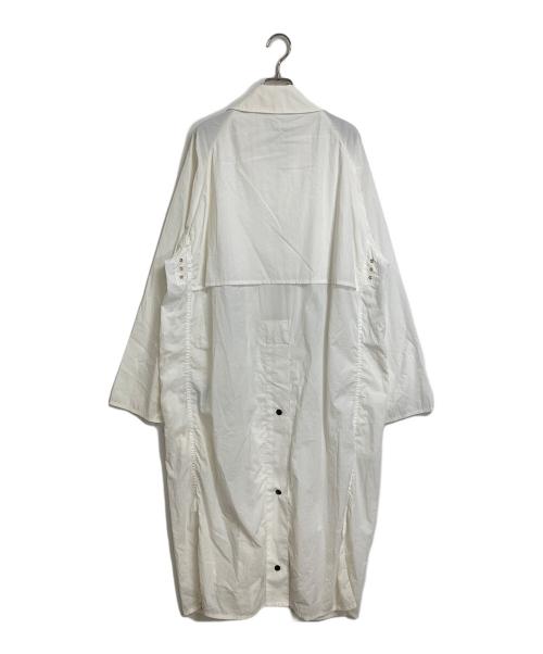 Barbour（バブアー）Barbour (バブアー) STEVEN ALAN (スティーブンアラン) ナイロンコート　ロングコート　ラグラン ホワイト サイズ:40の古着・服飾アイテム