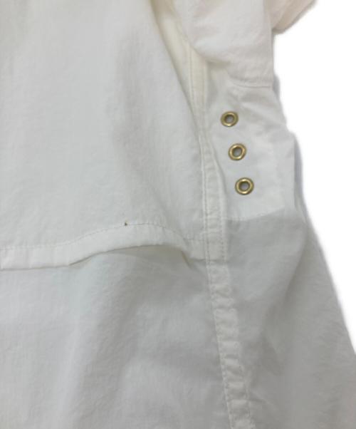 Barbour（バブアー）Barbour (バブアー) STEVEN ALAN (スティーブンアラン) ナイロンコート　ロングコート　ラグラン ホワイト サイズ:40の古着・服飾アイテム