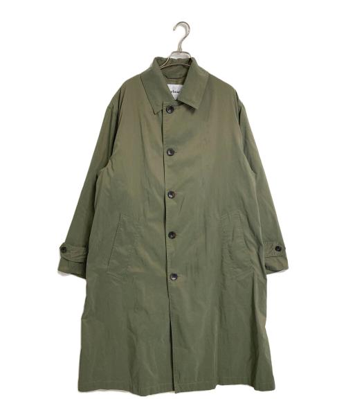 Barbour（バブアー）Barbour (バブアー) ステンカラーコート　玉蟲カラー　structural color グリーン サイズ:38の古着・服飾アイテム