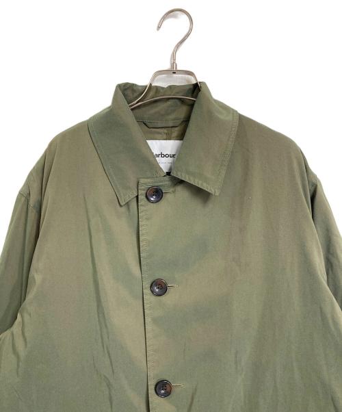 Barbour（バブアー）Barbour (バブアー) ステンカラーコート　玉蟲カラー　structural color グリーン サイズ:38の古着・服飾アイテム
