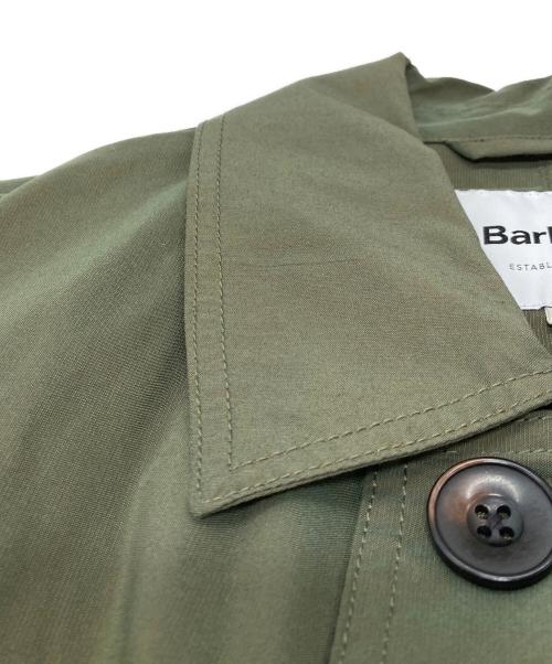 Barbour（バブアー）Barbour (バブアー) ステンカラーコート　玉蟲カラー　structural color グリーン サイズ:38の古着・服飾アイテム