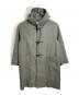 BEAUTY&YOUTH（ビューティーアンドユース）の古着「ライトメルトン リバー ダッフルコート　ロングコート　アウター」｜グリーン